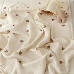 ONEAKIDS Baby & Toddler clothing Natural Soft Muslin Double Cotton Baby Blanket