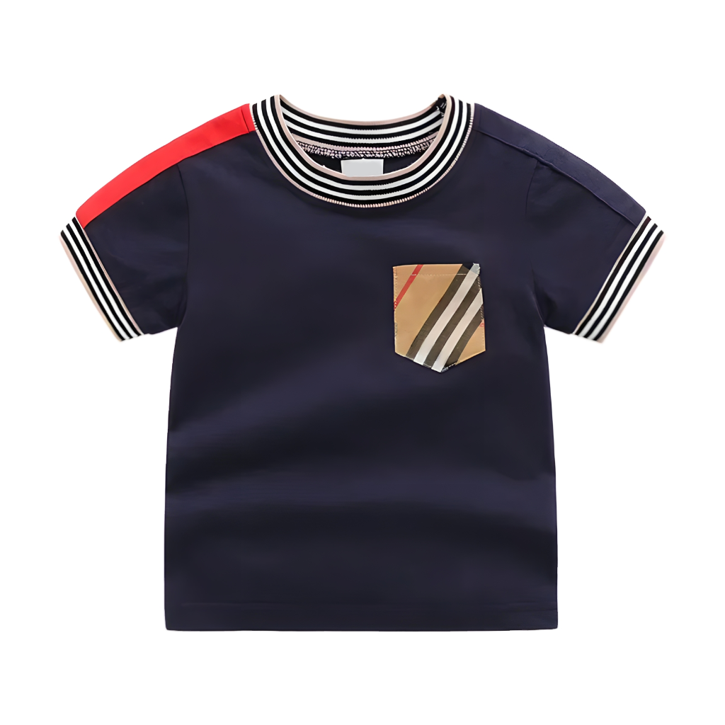 ONEAKIDS Baby & Toddler clothing NAVY / 12-18M Boys' Short Sleeve Cotton Lucien Top