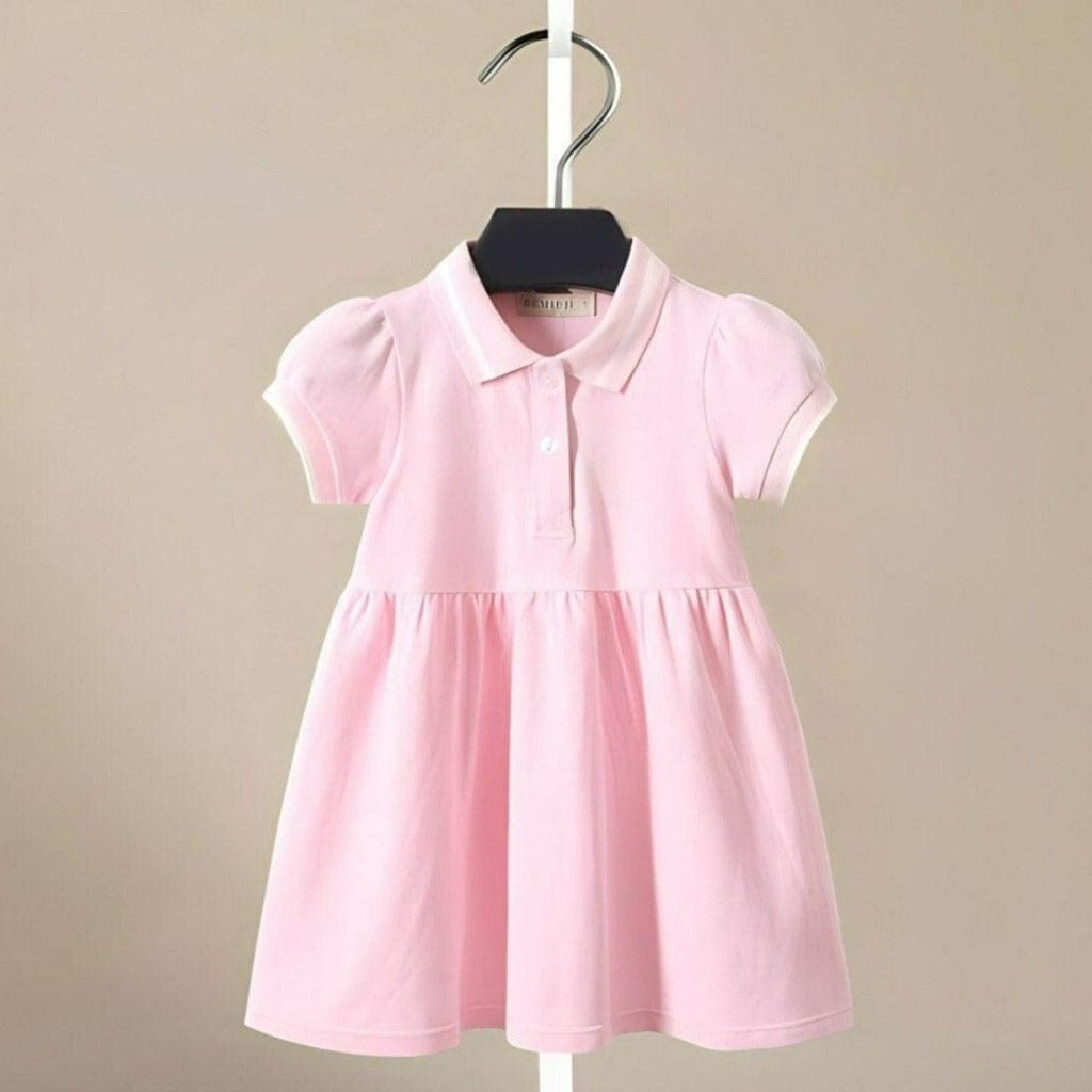 ONEAKIDS Baby & Toddler clothing PINK / 12-18M Organic Cotton Love Polo Dress
