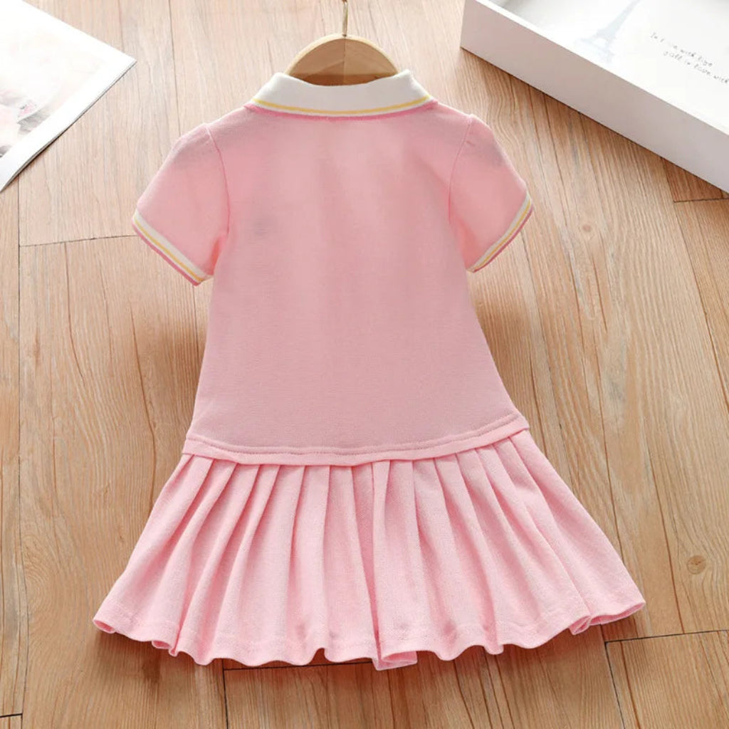 ONEAKIDS Baby & Toddler clothing Pink Maven Polo Dress