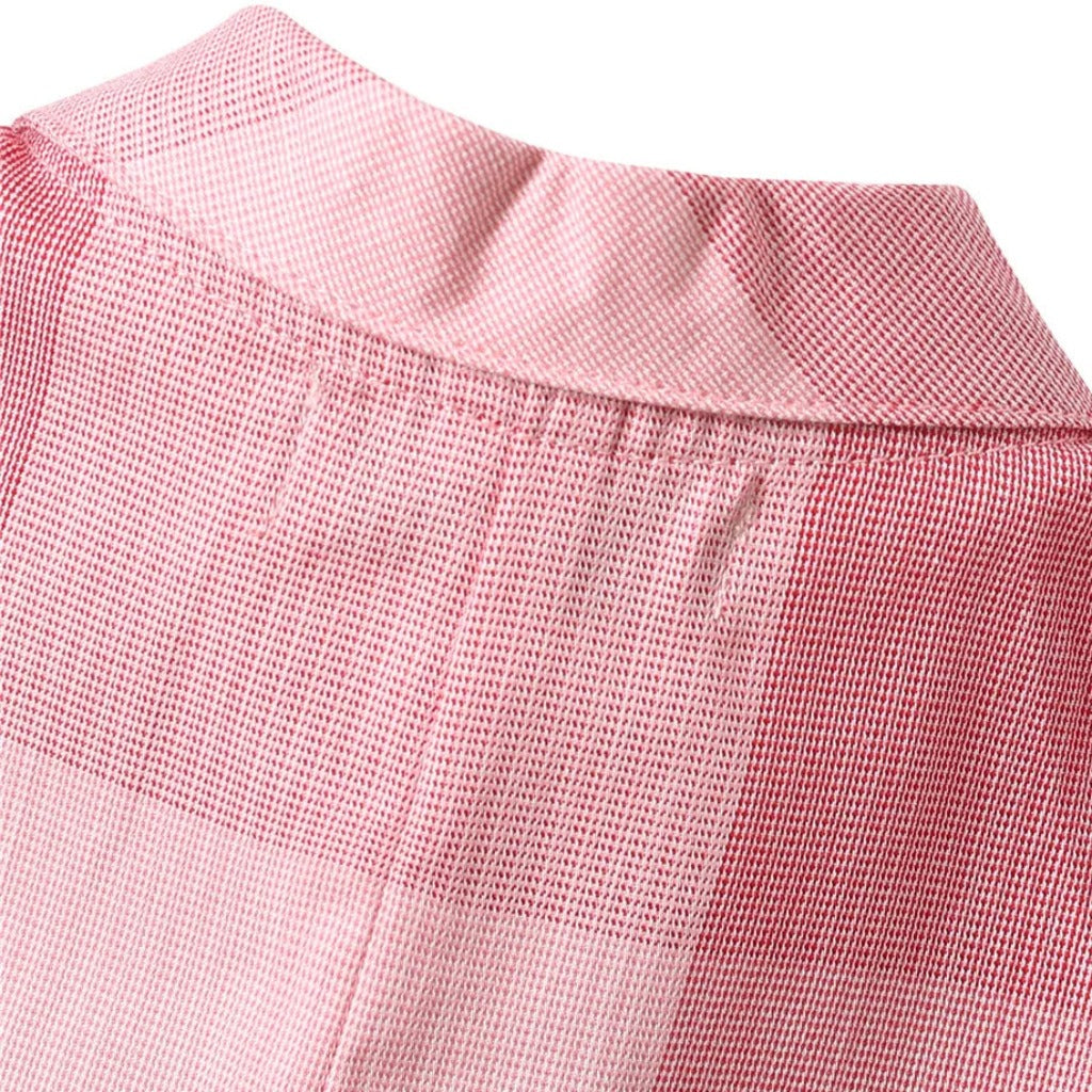 ONEAKIDS Baby & Toddler clothing Pink Plaid Little Girls' Sleeveless Button Down Dress