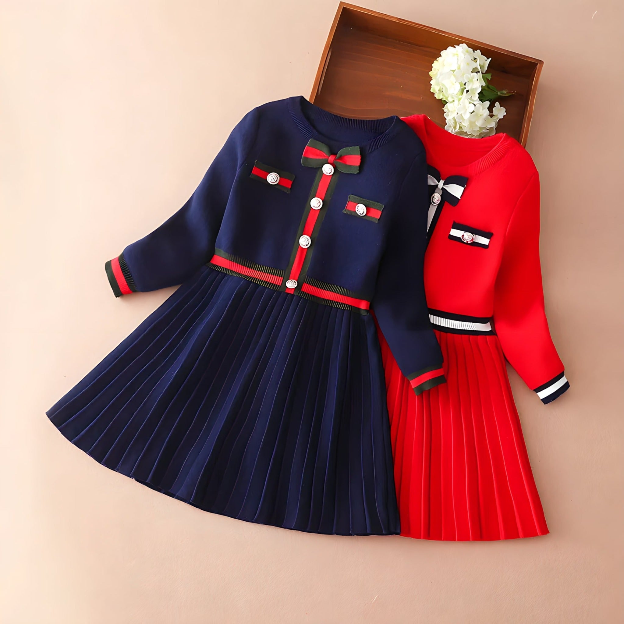 ONEAKIDS Baby & Toddler clothing Premium Knit Cotton Classy Girls' Dress