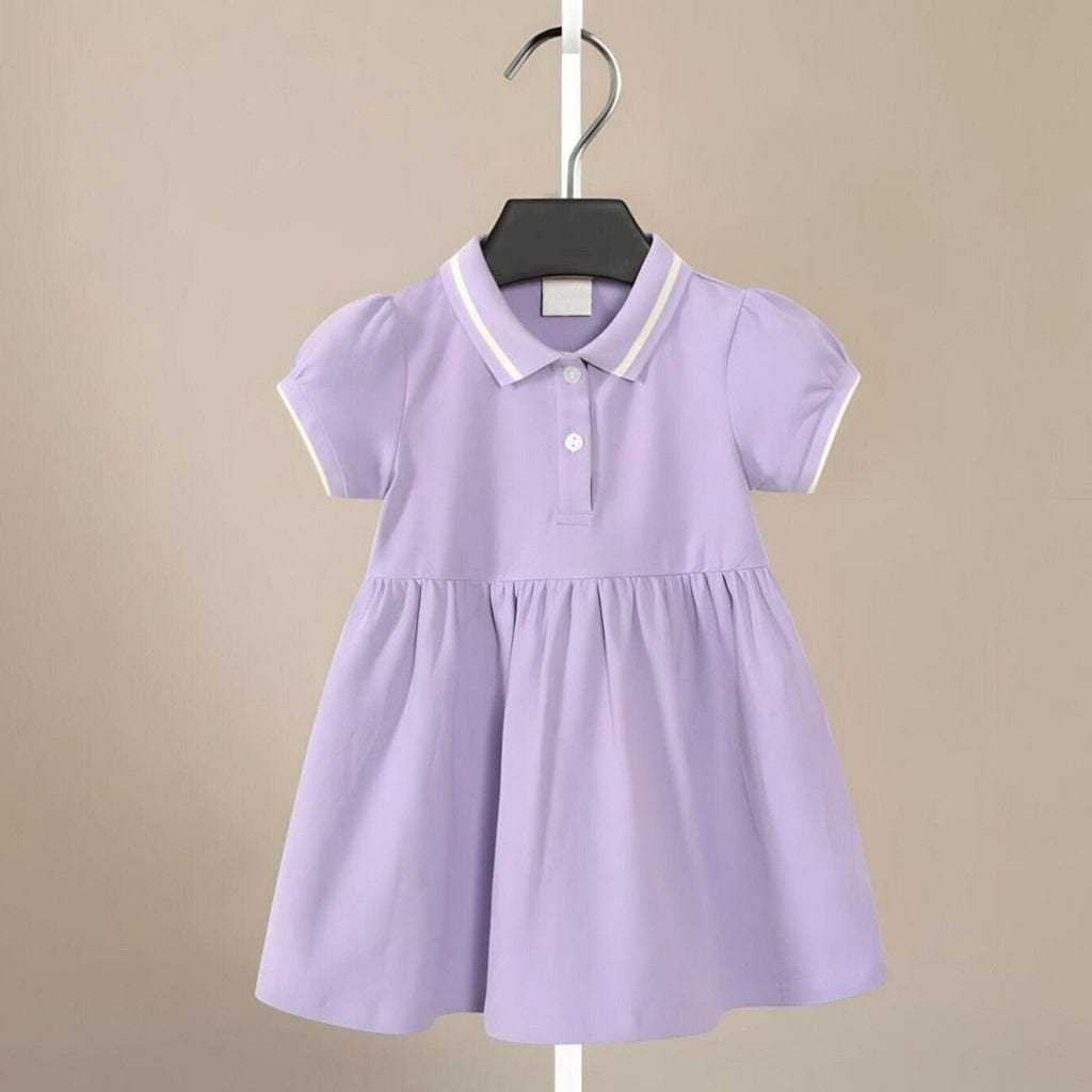 ONEAKIDS Baby & Toddler clothing PURPLE / 12-18M Organic Cotton Love Polo Dress