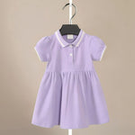 ONEAKIDS Baby & Toddler clothing PURPLE / 12-18M Organic Cotton Love Polo Dress