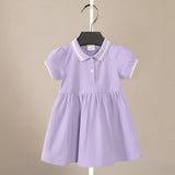 ONEAKIDS Baby & Toddler clothing PURPLE / 12-18M Organic Cotton Love Polo Dress