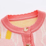 ONEAKIDS Baby & Toddler clothing Rabbit Girls Knit Cotton Cardigan