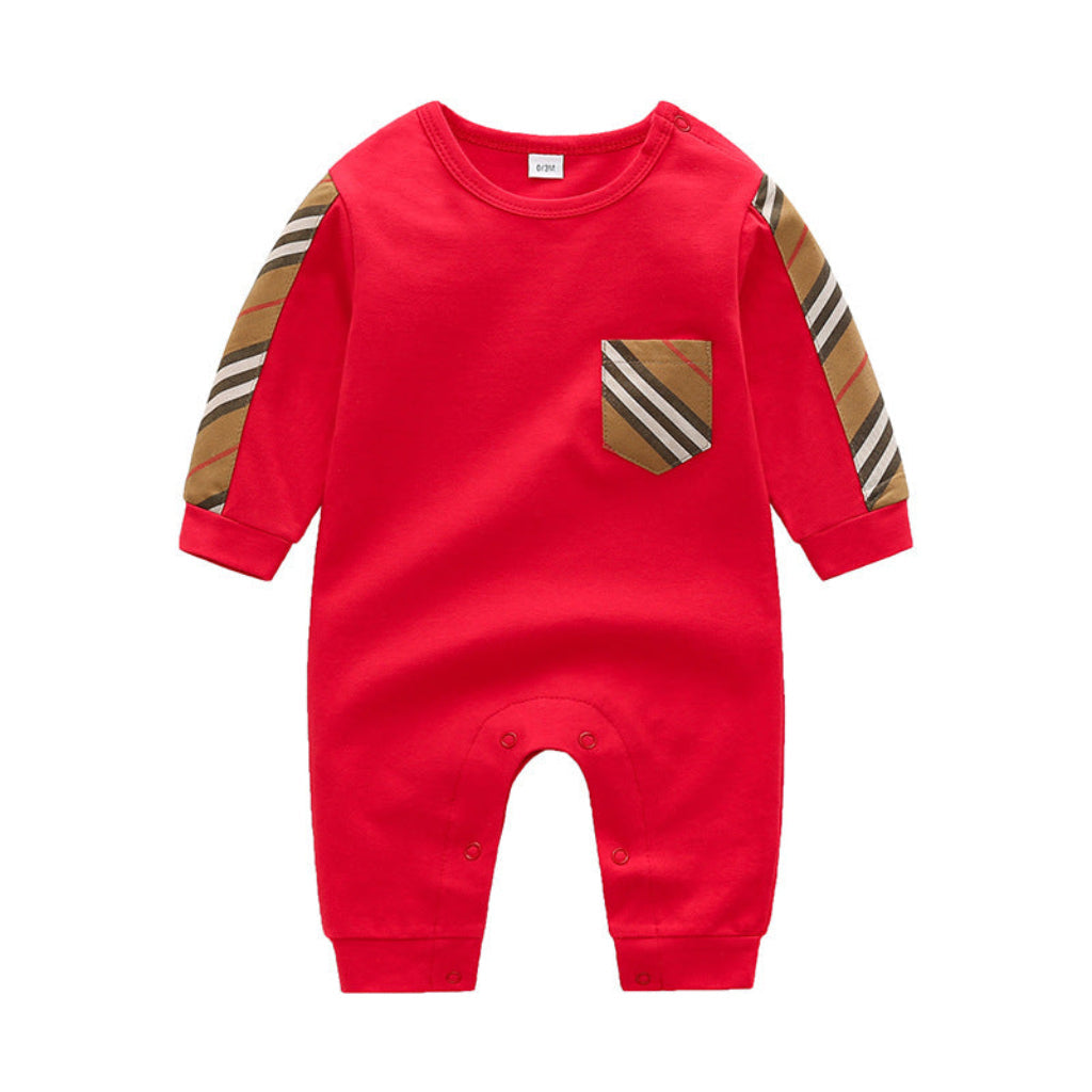 ONEAKIDS Baby & Toddler clothing RED / 0-3M Unisex Retro Baby & Toddler Romper