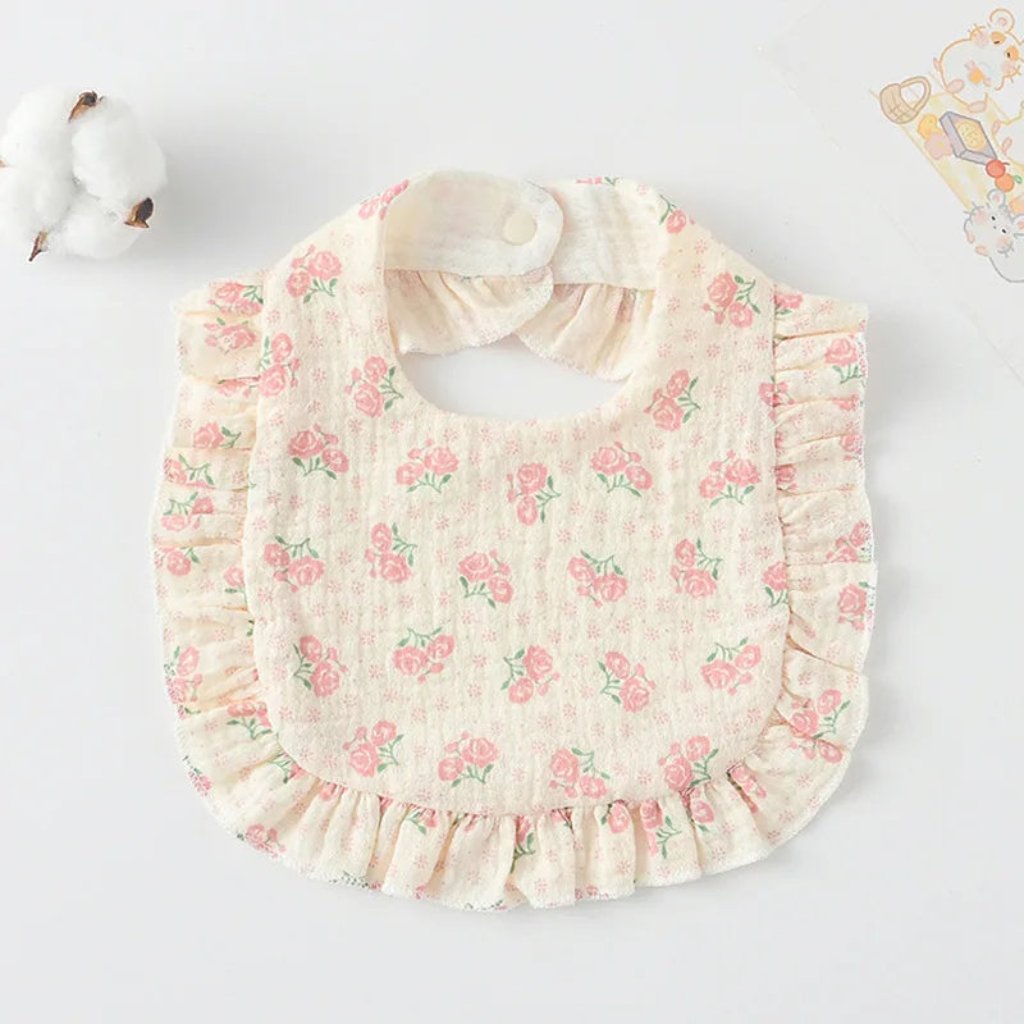 ONEAKIDS Baby & Toddler clothing ROSES Boho Muslin Bibs for Baby Girls