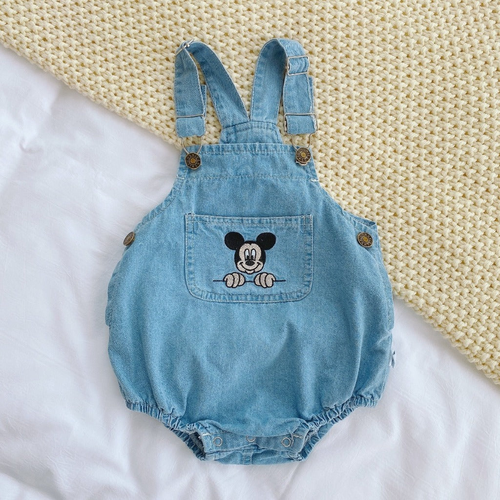 ONEAKIDS Baby & Toddler clothing SKY / 3-6M Unisex Denim Baby & Toddler Romper