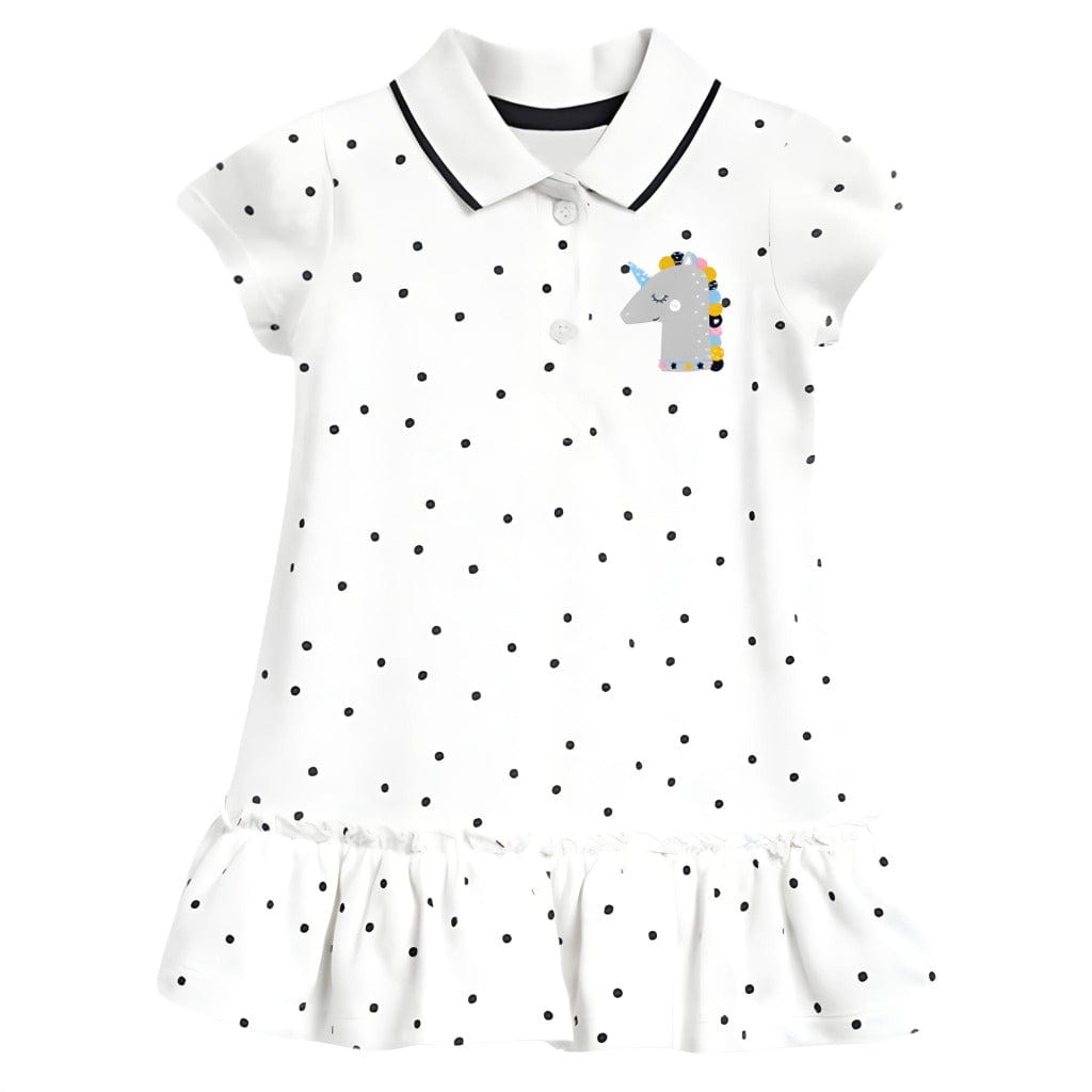 ONEAKIDS Baby & Toddler clothing Unicorn Polo Polka Dot Dress