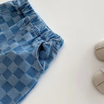 ONEAKIDS Baby & Toddler clothing Unisex Checkered Denim Pants