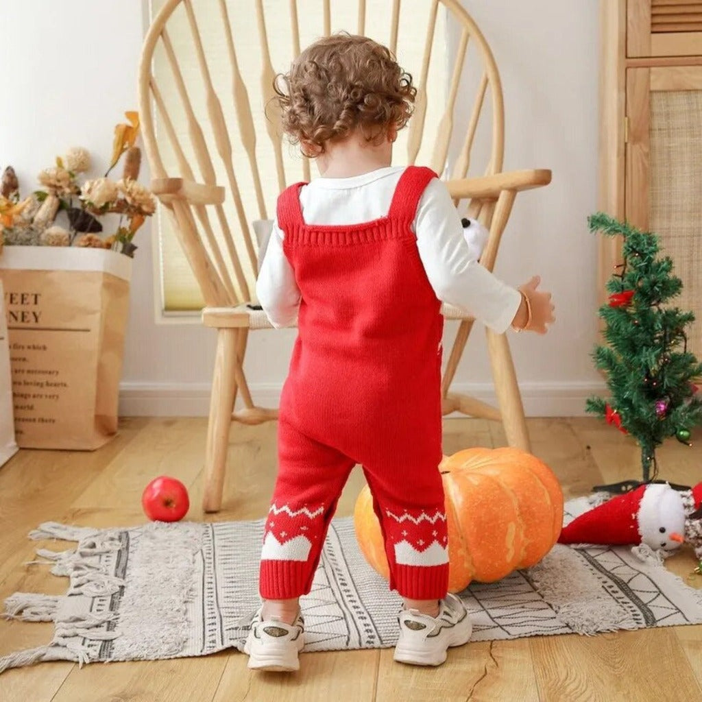 ONEAKIDS Baby & Toddler clothing Unisex Knitted Reindeer Winter Jumpsuit