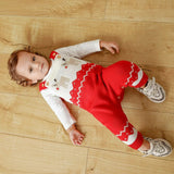 ONEAKIDS Baby & Toddler clothing Unisex Knitted Reindeer Winter Jumpsuit