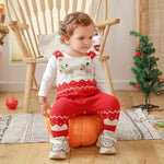 ONEAKIDS Baby & Toddler clothing Unisex Knitted Reindeer Winter Jumpsuit