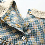 ONEAKIDS Baby & Toddler clothing Vintage Casual Girls' Plaid Dress