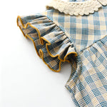 ONEAKIDS Baby & Toddler clothing Vintage Casual Girls' Plaid Dress
