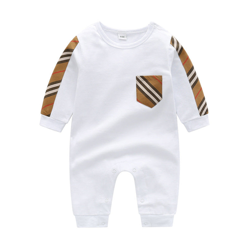 ONEAKIDS Baby & Toddler clothing WHITE / 0-3M Unisex Retro Baby & Toddler Romper
