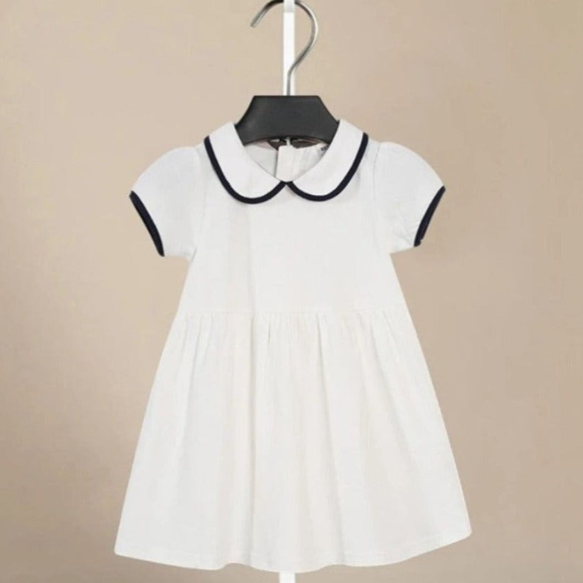 ONEAKIDS Baby & Toddler clothing WHITE / 12-18M Back to School Organic Cotton Dress