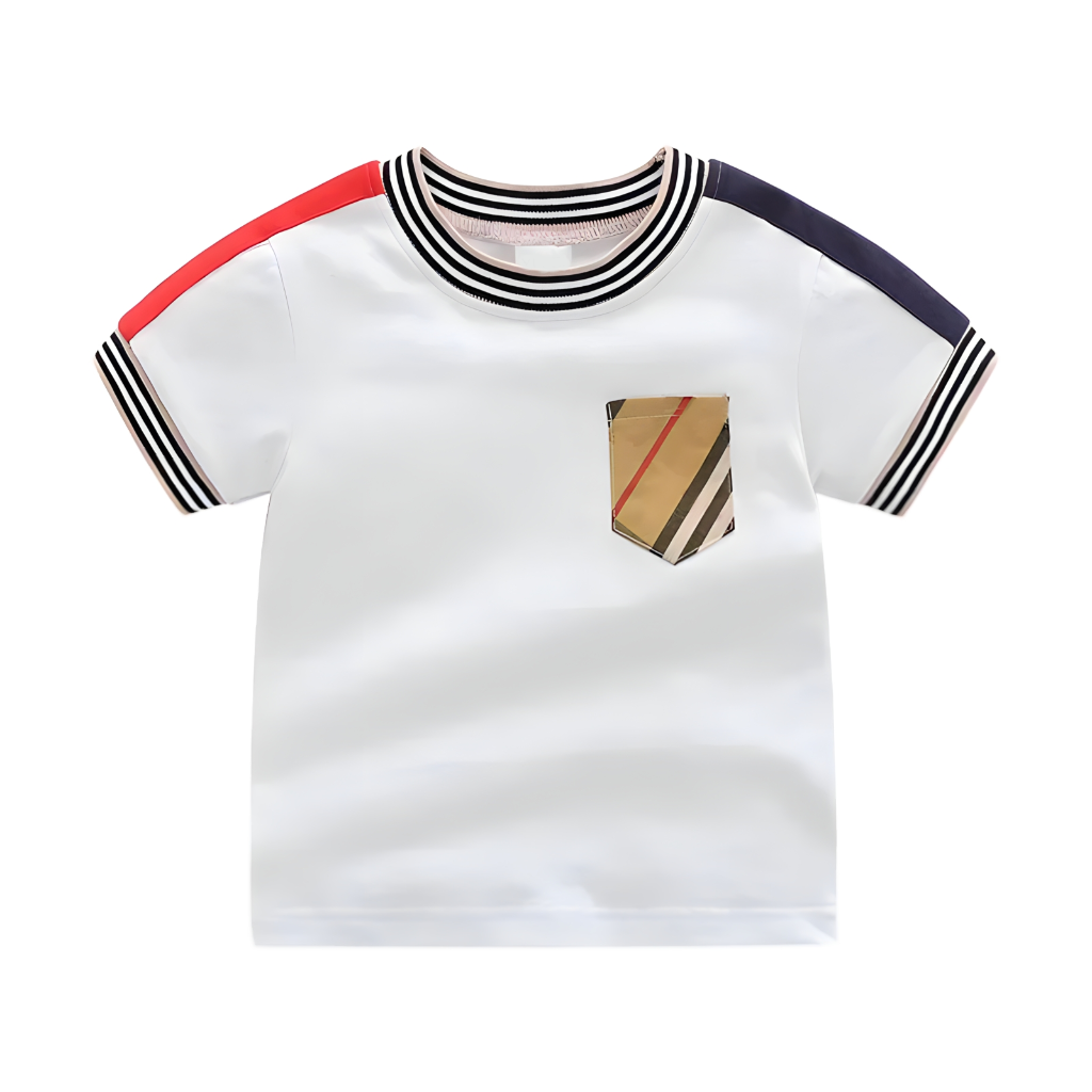 ONEAKIDS Baby & Toddler clothing WHITE / 12-18M Boys' Short Sleeve Cotton Lucien Top