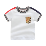 ONEAKIDS Baby & Toddler clothing WHITE / 12-18M Boys' Short Sleeve Cotton Lucien Top