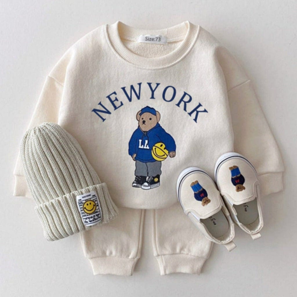ONEAKIDS Baby & Toddler clothing WHITE / 6-12M 2-Piece Top & Bottom Big City Set
