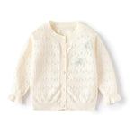 ONEAKIDS Baby & Toddler clothing WHITE / 6-12M Butterfly Little Girls' Cardigan