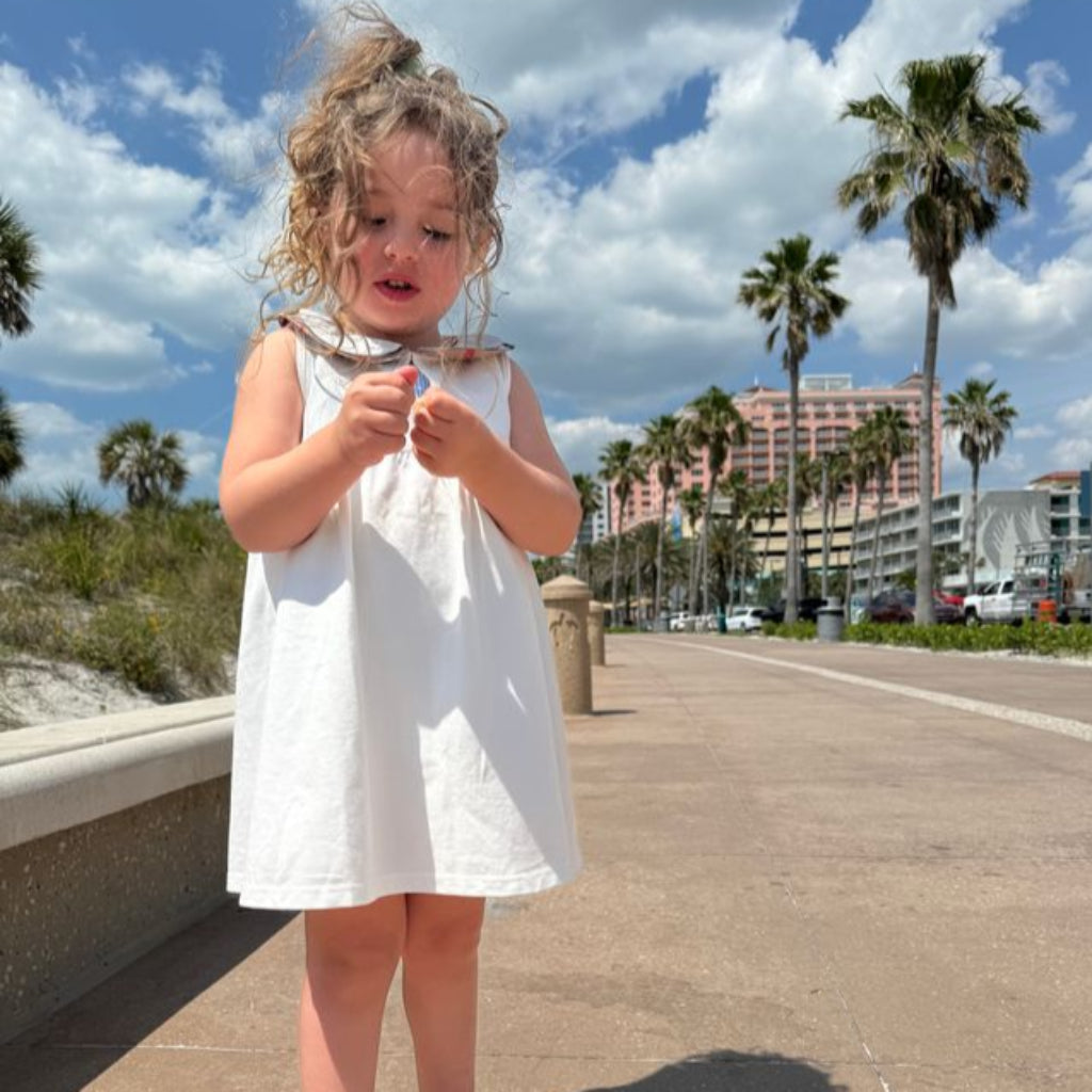 ONEAKIDS Baby & Toddler clothing White Organic Cotton Cecilia Dress