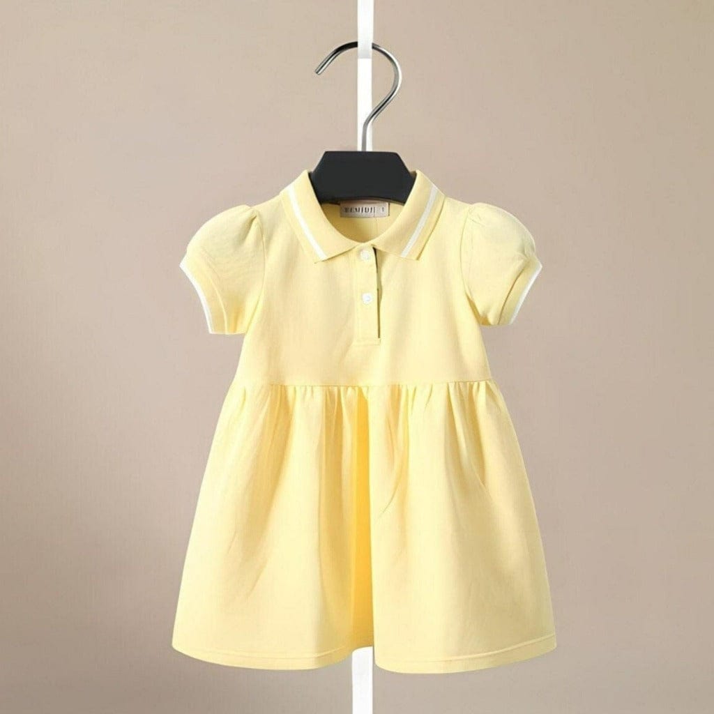 ONEAKIDS Baby & Toddler clothing YELLOW / 12-18M Organic Cotton Love Polo Dress