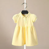 ONEAKIDS Baby & Toddler clothing YELLOW / 12-18M Organic Cotton Love Polo Dress