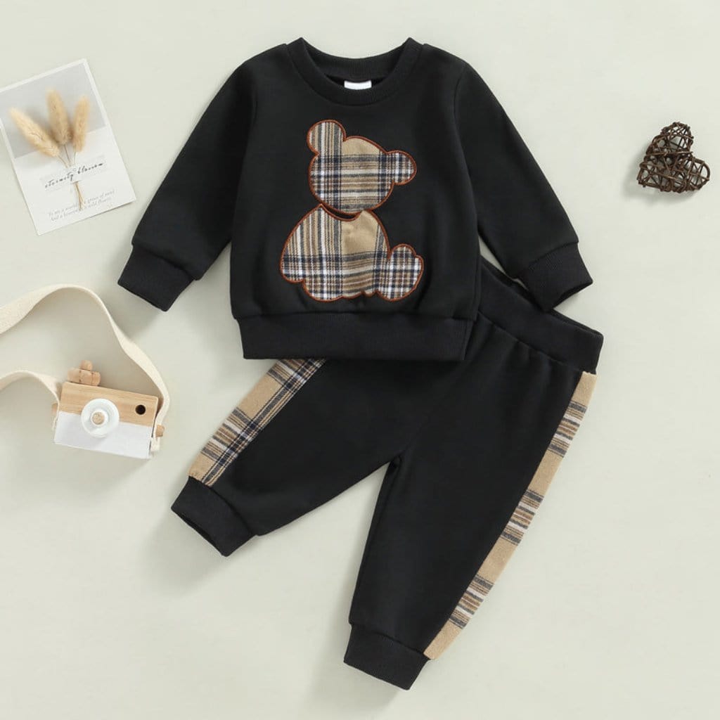 ONEAKIDS Baby & Toddler Outfits 0-3M / BLACK Baby Bear Unisex Set