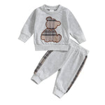ONEAKIDS Baby & Toddler Outfits 0-3M / GRAY Baby Bear Unisex Set