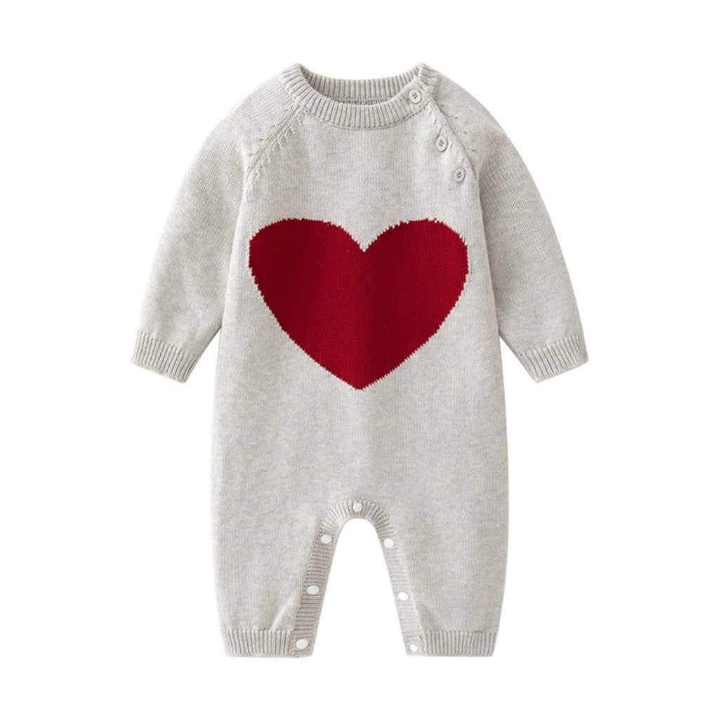 ONEAKIDS Baby & Toddler Outfits 0-3M Knit Heart Baby and Toddler Romper