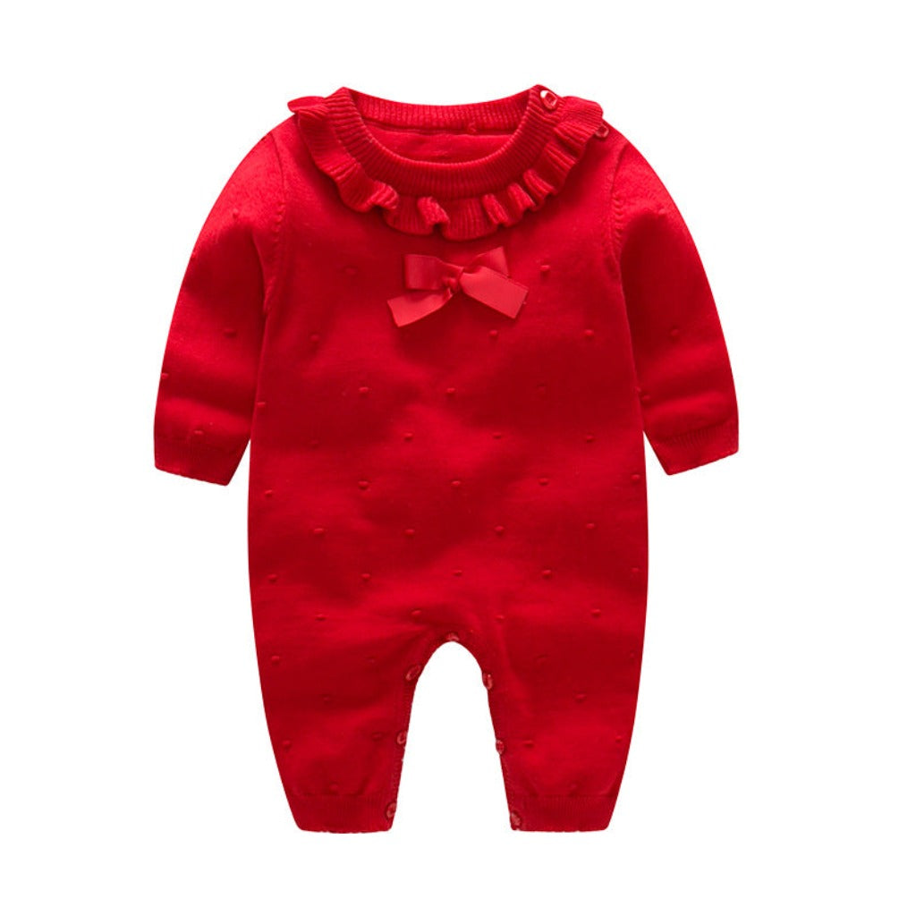 ONEAKIDS Baby & Toddler Outfits 0-3M / RED Adorable Romper for Baby Girls