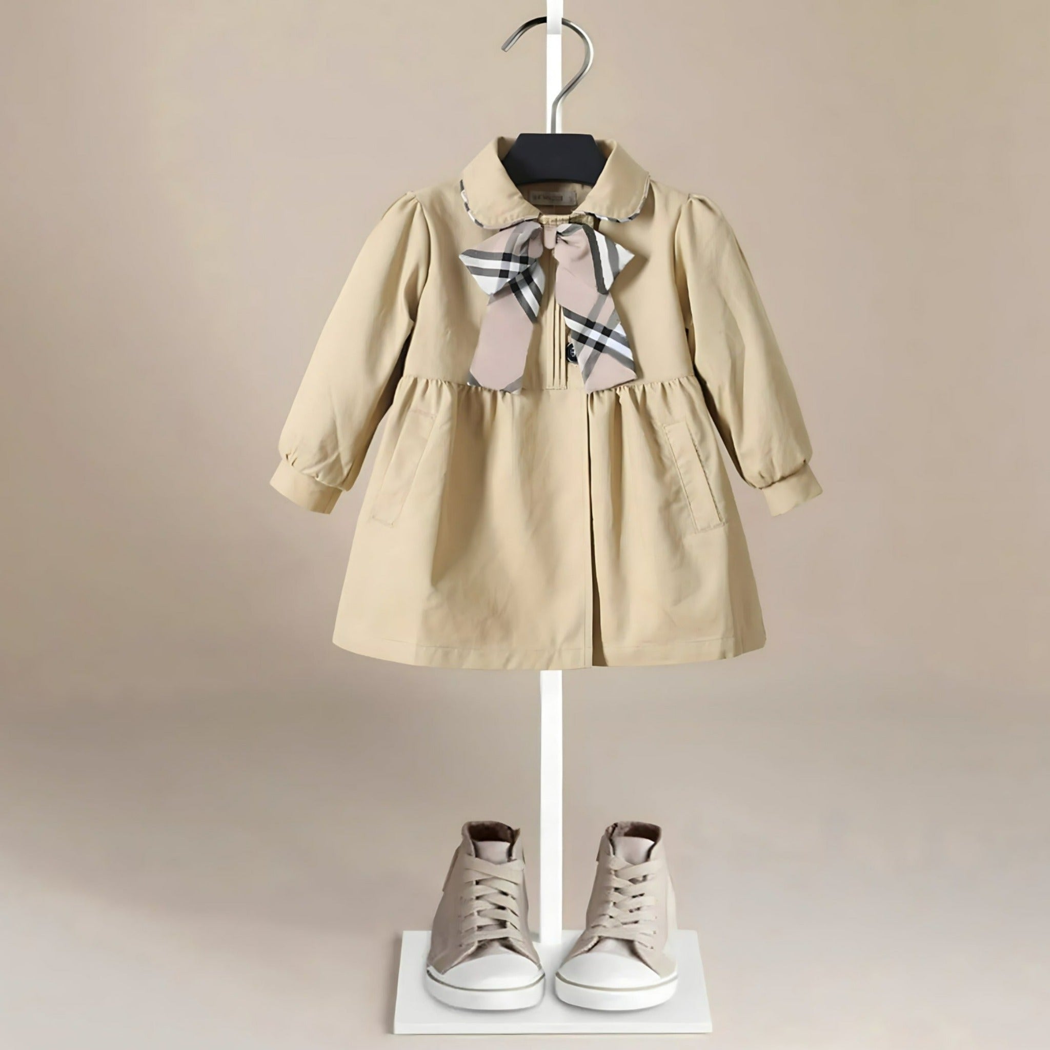 ONEAKIDS Baby & Toddler Outfits 12-18M Beige Vintage Aussie Trench Coat