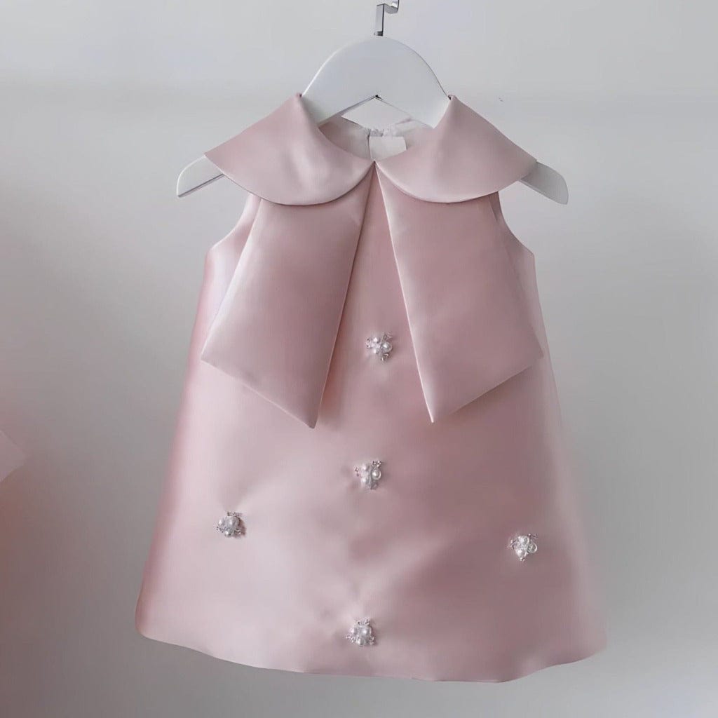 ONEAKIDS Baby & Toddler Outfits 12-18M / PINK / SHORT SLEEVE Festive Party Girl Dress with Charms