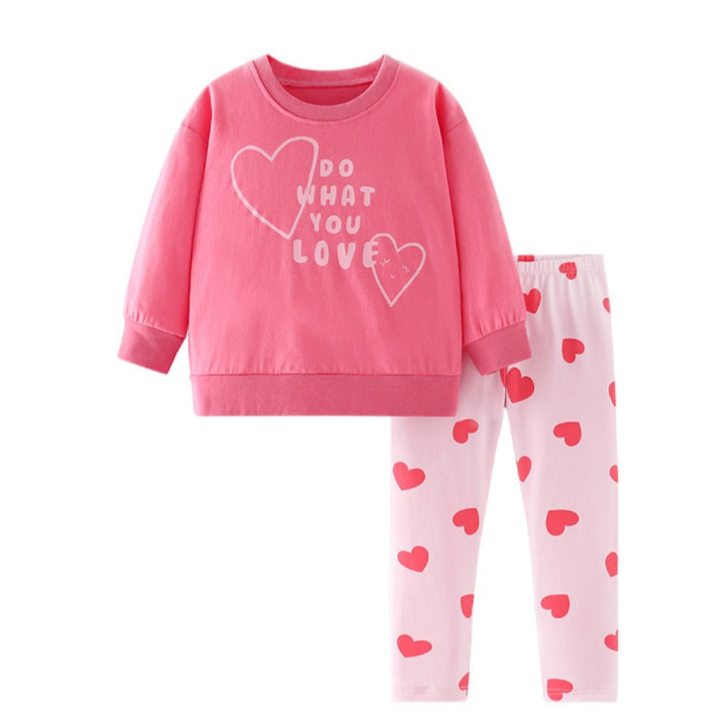 ONEAKIDS Baby & Toddler Outfits 2T Girls' Playful Top & Bottom Pink Set