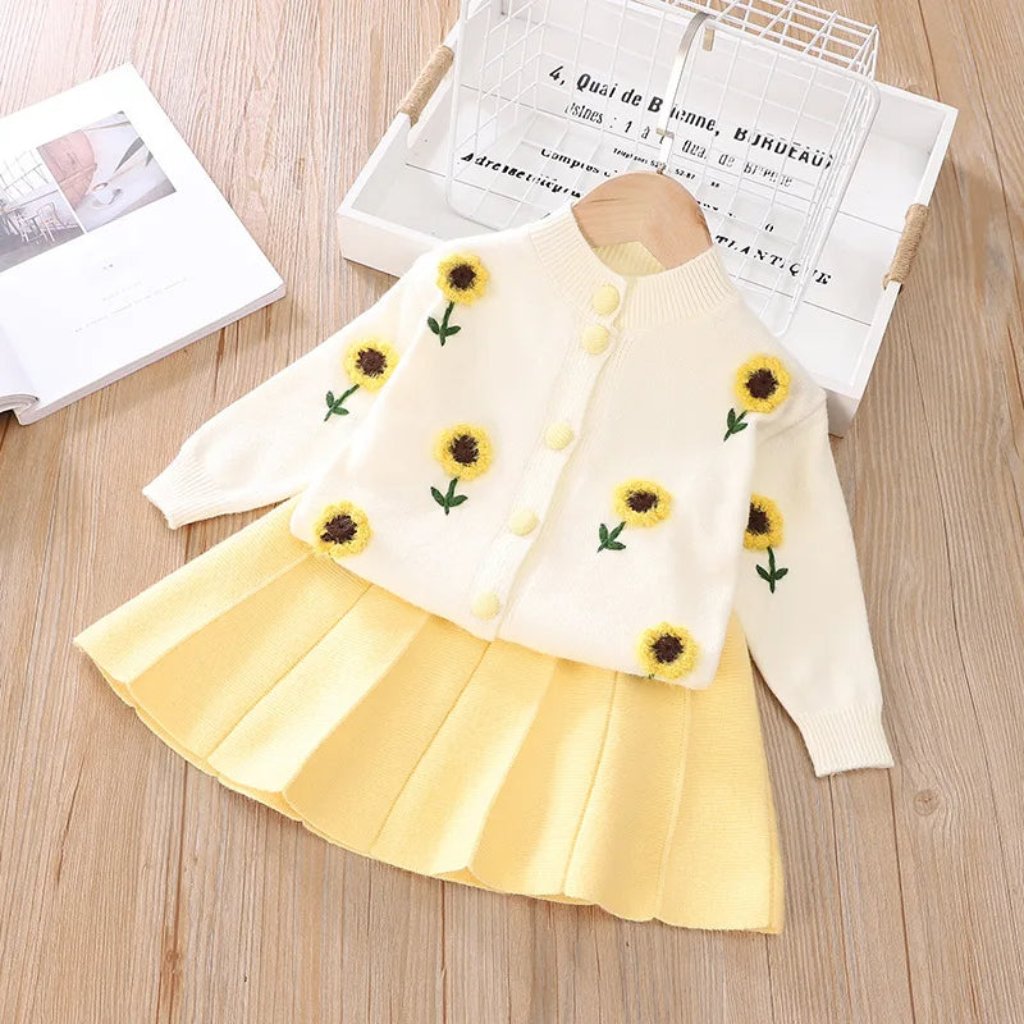 ONEAKIDS Baby & Toddler Outfits 2T / YELLOW Autumn Iris Girls' 2-Piece Set