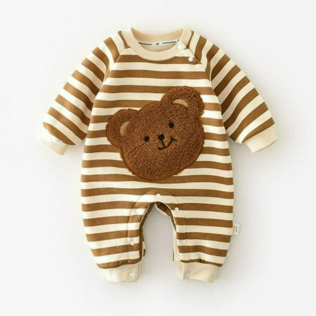 ONEAKIDS Baby & Toddler Outfits 3-6M / BROWN Cozy Unisex Baby Bear Romper