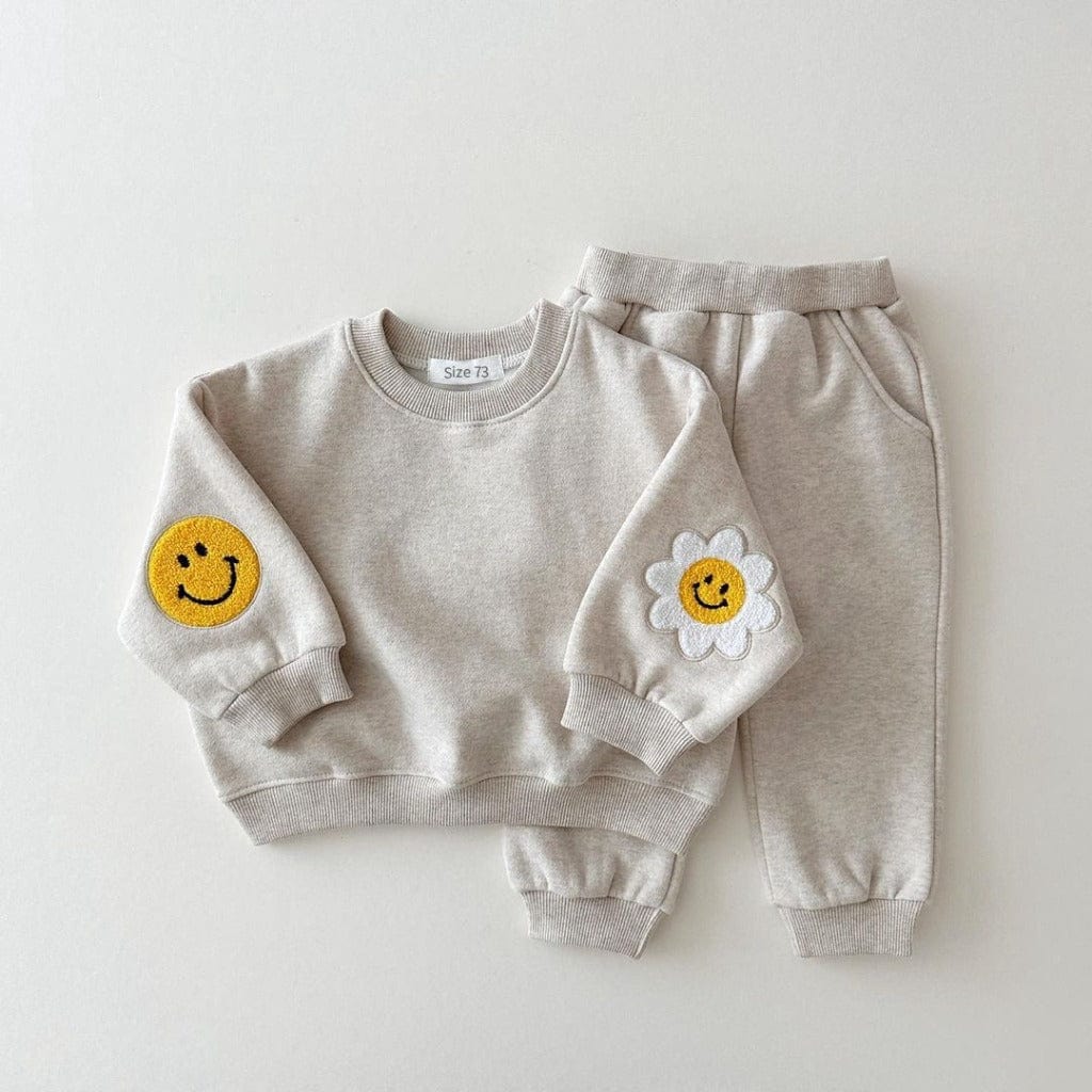 ONEAKIDS Baby & Toddler Outfits 3-6M / CREAM Daisy Cotton Set for Baby & Toddler