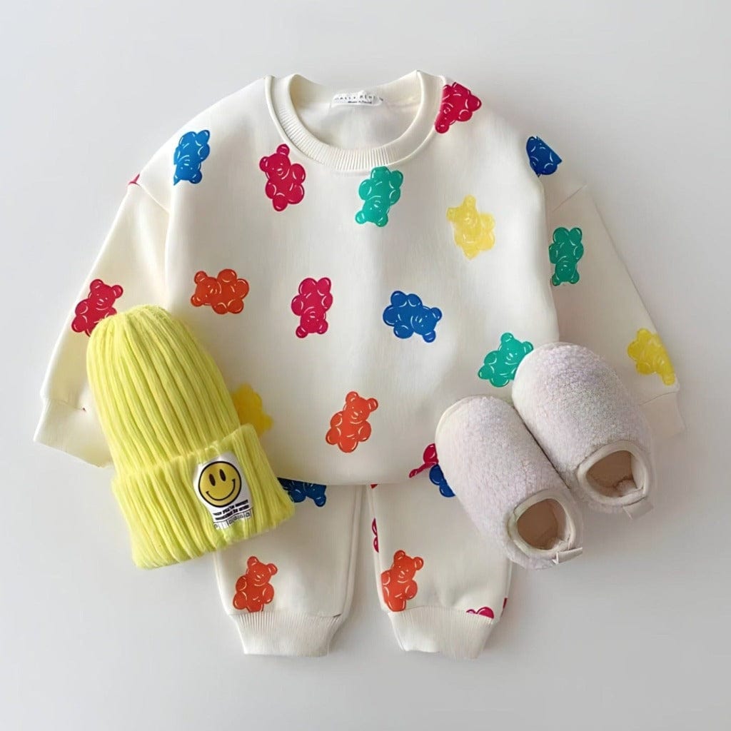ONEAKIDS Baby & Toddler Outfits 6-12M / CREAM Gummy Bear Baby & Toddler 2-Piece Set