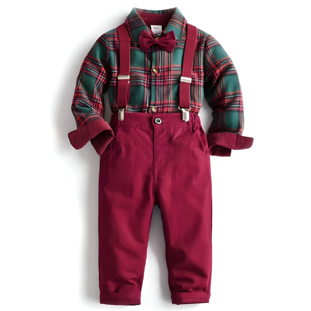 ONEAKIDS Baby & Toddler Outfits 6-12M Little Santa Boys' 3-Piece Set