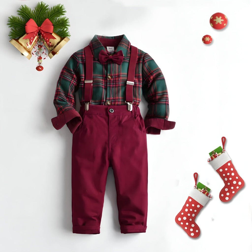 ONEAKIDS Baby & Toddler Outfits 9 Little Santa Boys' 3-Piece Set