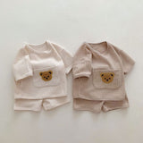 ONEAKIDS Baby & Toddler Outfits Baby And Toddler 2-Piece Soft Cotton Bear Set