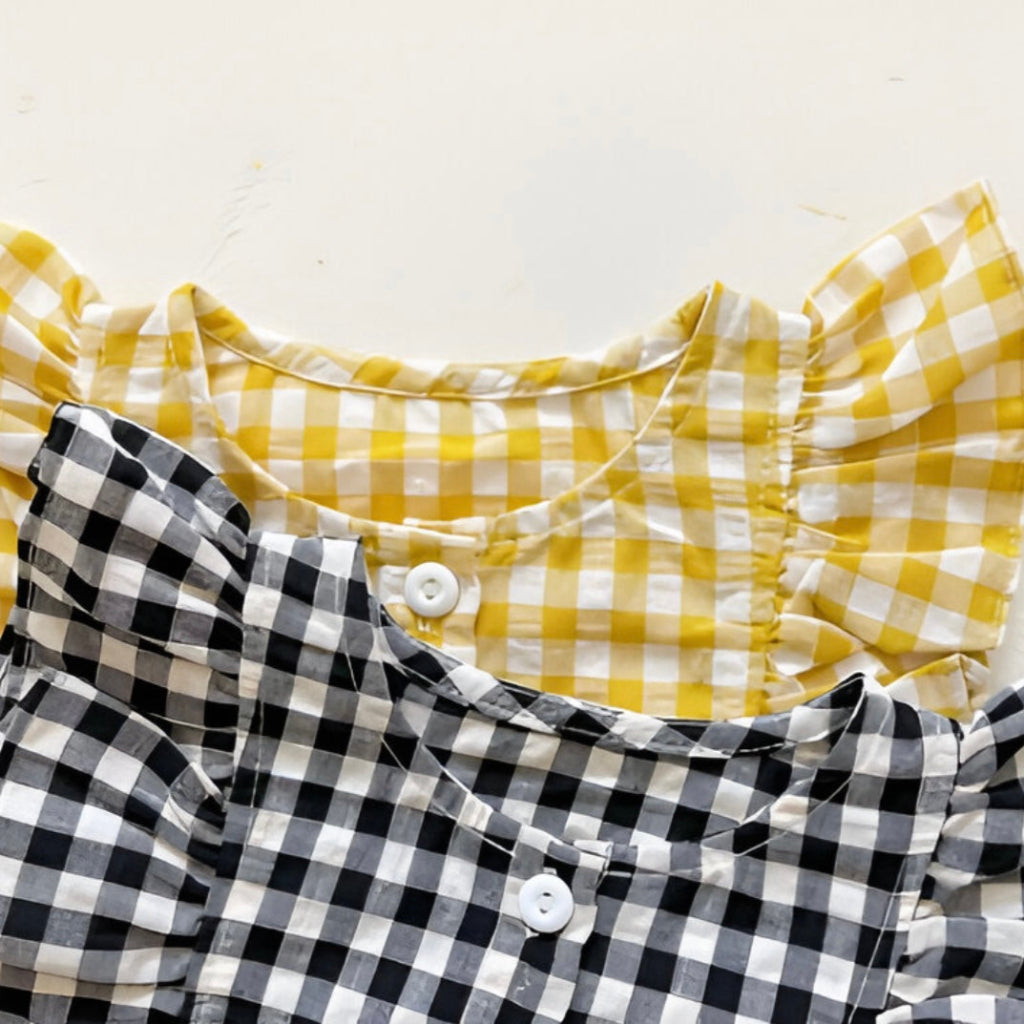 ONEAKIDS Baby & Toddler Outfits Baby Girls’ Mini Gingham Romper