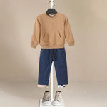 ONEAKIDS Baby & Toddler Outfits BEIGE / 12-18M 2-Piece Boys' Cotton & Denim Set