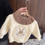 ONEAKIDS Baby & Toddler Outfits BEIGE / 12-18M Vintage Bunny Wool Girls' Sweater