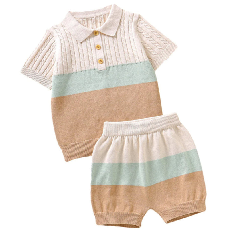 ONEAKIDS Baby & Toddler Outfits BEIGE / 3-6M Island Toddler Boys' Lightweight Knit Set