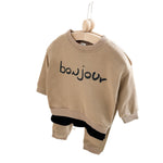 ONEAKIDS Baby & Toddler Outfits BEIGE / 6-12M Bonjour Baby and Toddler 2-Piece Set