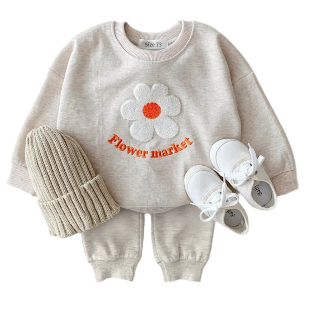 ONEAKIDS Baby & Toddler Outfits BEIGE / 6-12M Flower Market 2-Piece Toddler Set