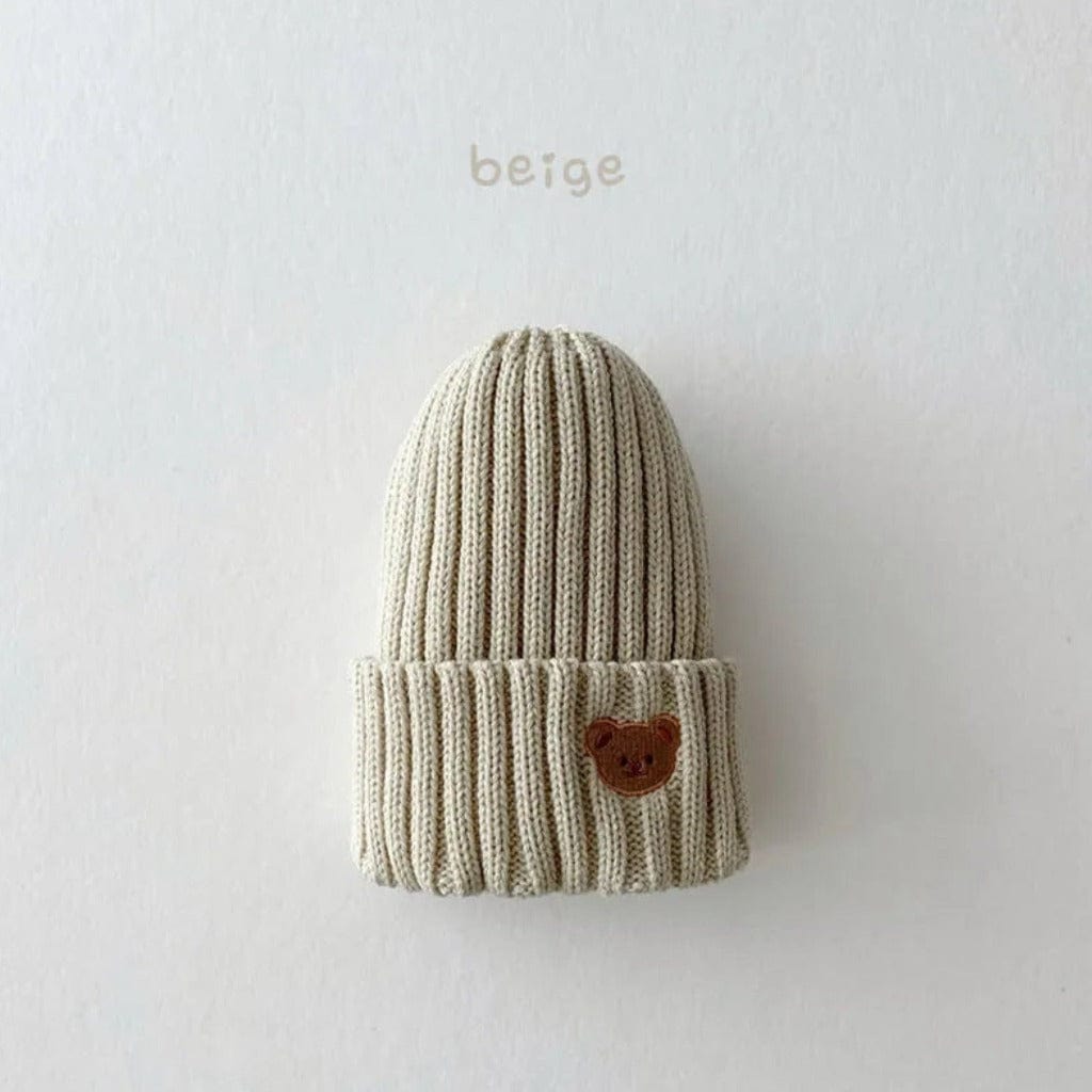 ONEAKIDS Baby & Toddler Outfits BEIGE / ONE SIZE- 1-5YEARS Winter Wool Embroidered Unisex Beanie / Hat